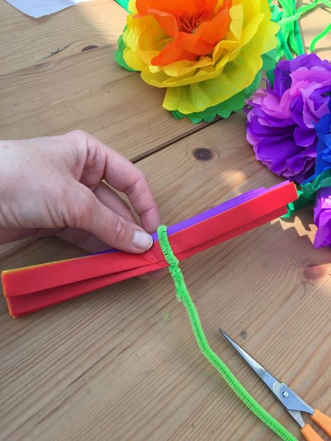 Tissue paper flowers easy