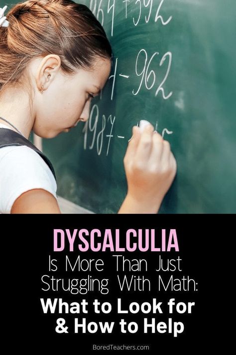 Dyscalculia Is More Than Just Struggling With Math: What to Look for and How to Help Dyscalculia Activities, Dyscalculia Strategies, Multisensory Math, Educational Therapy, Math Tutoring, Learning Disorder, Visual Processing, Dysgraphia, Math Intervention