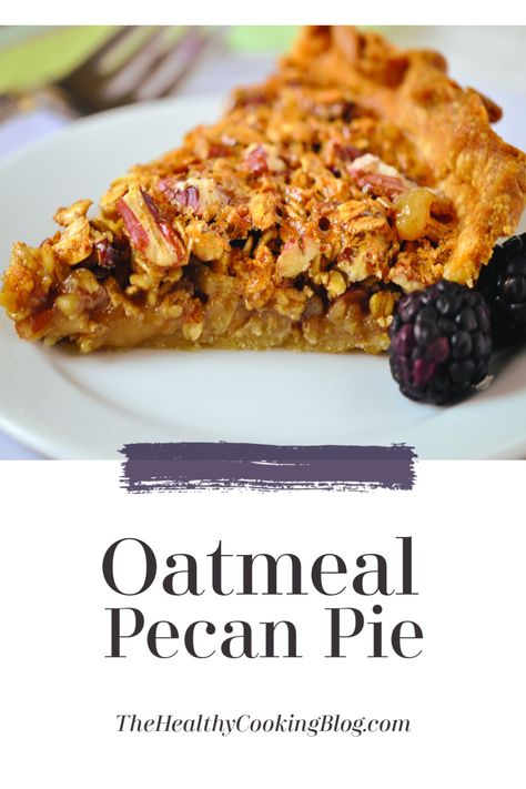 Oatmeal Pecan Pie, Oatmeal Pie Recipe, Oatmeal Desserts, Recipe With Pecans, Chocolate Pecan Pie Recipe, Yummy Oatmeal, Oatmeal Dessert, Oatmeal Pie, Chocolate Pecan Pie