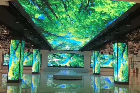 Tree Exhibition, Station Video, Experiential Marketing Events, Building Lobby, Interactive Walls, Video Display, Event Exhibition, Small Buildings, Led Screen