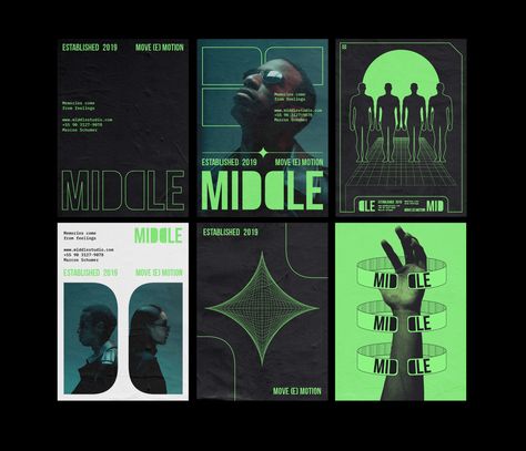 MIDDLE STUDIO on Behance Branding Poster Design, Branding Poster, Brutalist Design, Graphic Design Photoshop, Sports Graphic Design, Grafic Design, Logo Creation, Graphic Design Trends, Graphic Design Layouts