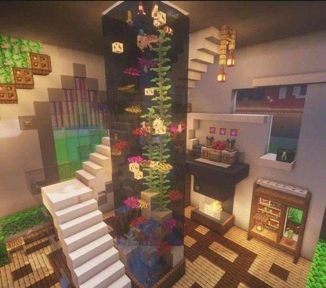 Construction Minecraft, Case Minecraft, Rumah Minecraft Sederhana, Minecraft Mansion, Exterior Christmas, Minecraft Interior Design, Minecraft House Plans, Bangunan Minecraft, Minecraft Modern