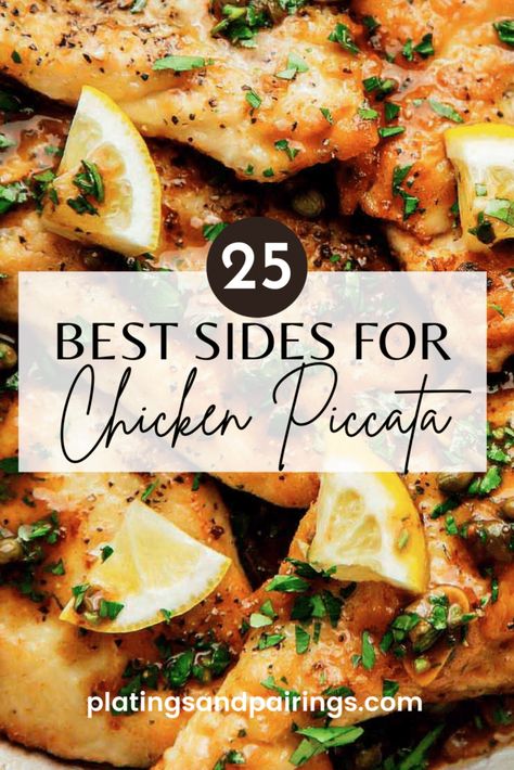 Wondering what the best side dishes to serve with chicken piccata are? I’ve got you covered with this handy guide of EASY sides! Easy Sides For Chicken, Pasta Side Dishes Easy, Grilled Chicken Sides, Chicken Piccata Easy, Chicken Piccata Pasta, Sides For Chicken, Lemon Chicken Piccata, Chicken Piccata Recipe, Arugula Salad Recipes