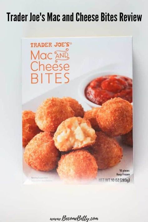 Trader Joe's Mac and Cheese Bites review contains recommendations to see if it is worth putting on your next shopping list. #traderjoes Trader Joes Appetizers, Trader Joes Frozen Food, Trader Joes Snacks, Mac N Cheese Balls, Fried Mac And Cheese, Trader Joes Food, Mac And Cheese Bites, Frozen Appetizers, Cheese Bites