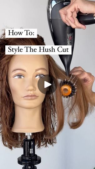 50K views · 3.7K reactions | Hairstyling Tutorial: The Hush Cut ✂️ #authenticbeautypartner  . Follow along to learn some quick tips on how I style a shoulder length version of this haircut. This look is becoming highly requested and only looks it’s best when styled properly. For me, product selection and repetition over sections is the best way to achieve the perfect style . Products Used: @authenticbeautyconcept.us  🍃 Nourishing Hair Oil to tame frizz and flyaways 🍃 Replenish Balm for a rich finish and smooth result  . #hairstyle #hairstyles #hairvideos #hairvideo #hairstyling #hairtutorial #hairtutorials #haireducation #haireducator #howtobeauty #beautytutorial #hairstyletutorial #hairstyleideas #hairlove #hairfashion #beautytips #hairtips #hairhowto #howtohair #beautyaddict #beautyobs How To Style Hush Cut, Blowdry Bangs, Hush Cut Tutorial, Hush Cut, Easy Short Haircuts, 50k Views, Low Maintenance Haircut, Hair Secrets, Trendy Short Haircuts