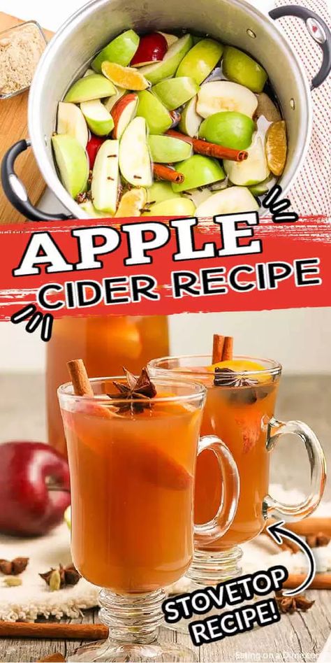 Homemade Apple Cider Recipe, Easy Apple Cider Recipe, Apple Cidar, Slow Cooker Apple Cider, Make Your House Smell Amazing, Making Apple Cider, Slow Cooker Apple, Apple Cider Recipe, Spiced Drinks