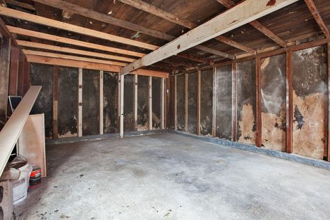 Before & After: A Converted Garage To $20K Studio Apartment Convert Garage To Bedroom, Garage Bedroom Conversion, Garage Studio Apartment, Teak Shower Floor, Garage To Living Space, Pebble Floor, Converted Garage, Garage Studio, Garage Remodel