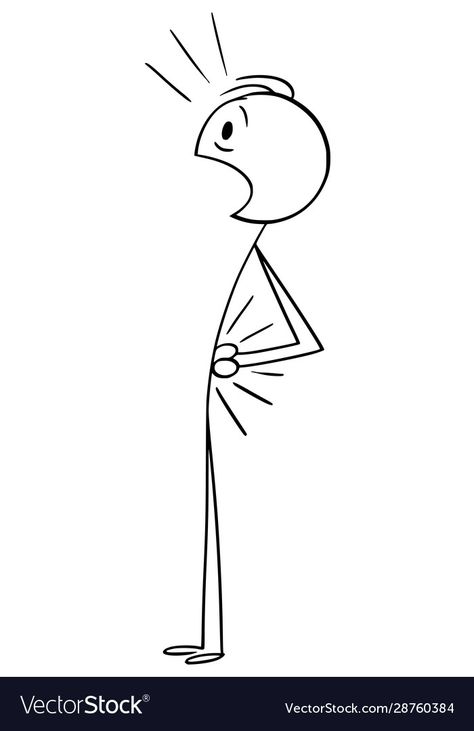 Backache Cartoon, Stick Man Drawing, Back Illustration, Kindergarten Art Crafts, Stick Men Drawings, Stick Drawings, Stick People, Stick Figure Drawing, Stick Art