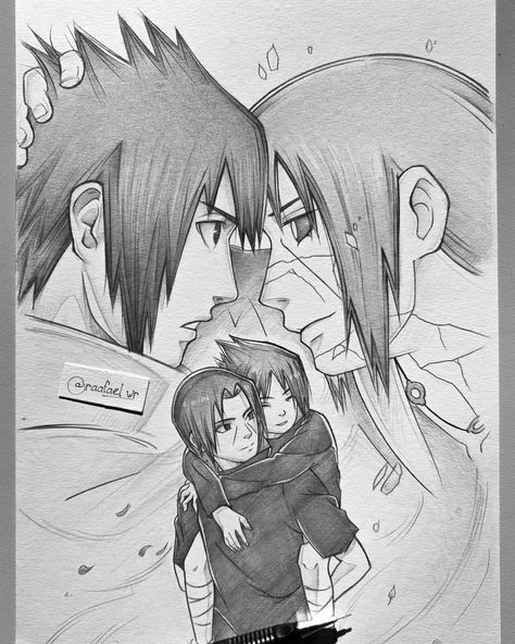 Sasuke Drawing, Naruto Drawings Easy, Itachi Sasuke, Sasuke Itachi, Lead Pencil, Leaf Village, Manga Coloring Book, Drawing Superheroes, Naruto Sketch Drawing