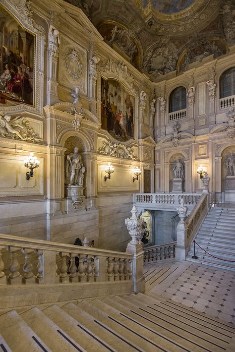 Italy - Turin - Palazzo Reale di Torino 01_DSC4214 | Flickr Italian Palazzo, House Development, Shroud Of Turin, Luxury Instagram, Festival Aesthetic, Italy Street, Piedmont Italy, Fire Damage, Turin Italy