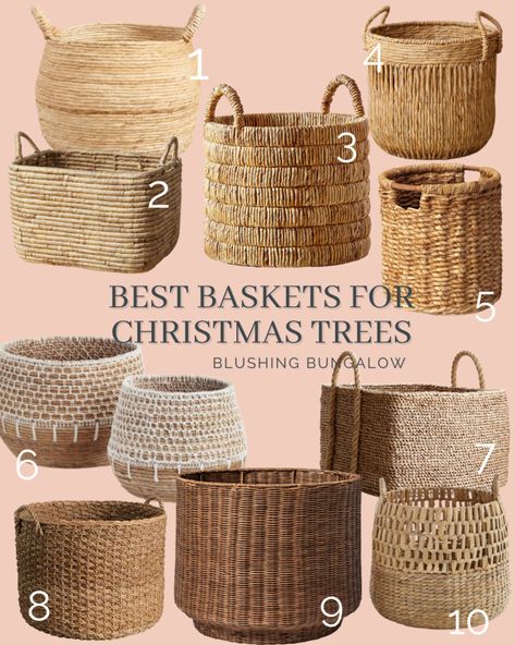 Christmas Tree Collars and Baskets Christmas Tree Wicker Basket, Christmas Trees With Basket Collars, Small Christmas Tree Basket, Baskets For Christmas Trees, Small Christmas Tree In Basket, Christmas Trees In Baskets, Christmas Tree Basket Base, Basket For Christmas Tree, Christmas Tree In A Basket