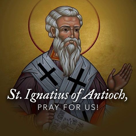 St. Ignatius of Antioch Saint Ignatius Of Antioch, St Ignatius Of Antioch, Saint Ignatius, Ignatius Of Antioch, Friend Of God, St Ignatius, Archangel Michael, Pray For Us, Roman Catholic