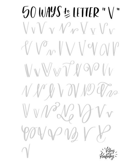 50 ways to letter "V" | Hand Lettering Calligraphy Doodles, Writing Fonts, Alfabet Letters, Hand Lettering Inspiration, Fancy Letters, Hand Lettering Fonts, Hand Lettering Alphabet, Calligraphy Handwriting, The Font