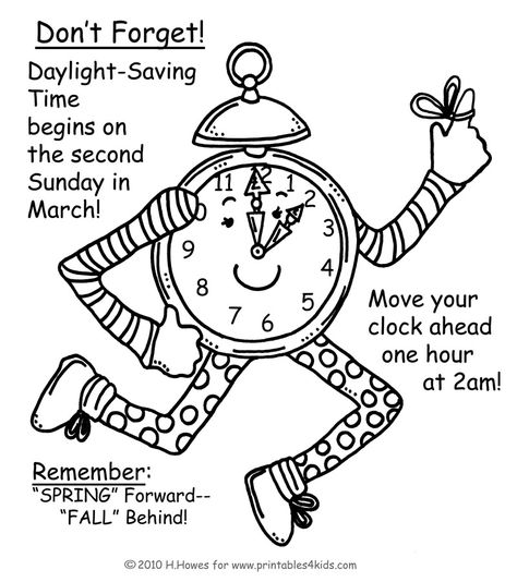 Fall Back Time Change, Daylight Savings Time Spring, Fall Back Time, Sunday School Coloring Sheets, Daylight Saving Time Ends, Free Word Search Puzzles, Spring Worksheet, Free Word Search, Telling Time Worksheets