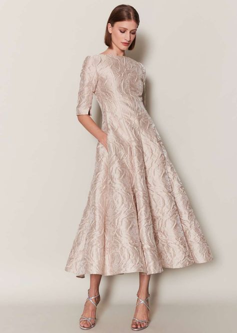 Temple Dress, Talbot Runhof, Boutique Style Outfits, Mother Of Groom Dresses, Midi Flare Skirt, Shop For Women, Groom Dress, Mother Of The Bride Dresses, Fit Flare Dress