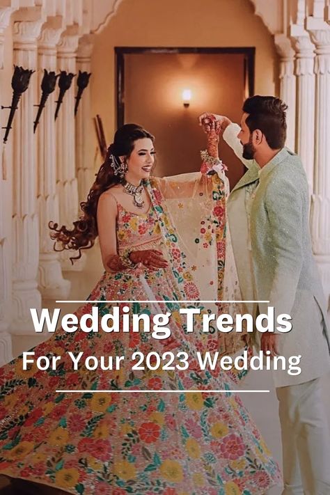 Couple Wedding Dress Indian Hindu, Engagement Looks For Indian Bride, Spring 2024 Wedding, Groom Indian Wedding Outfits, Day Wedding Outfit, East Indian Wedding, Indian Wedding Reception Outfits, Indian Engagement, Eve Of Milady