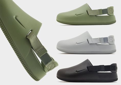 Nike Calm Slides Outfit, Nike Calm Mule, Nike Calm Slides, Nike Mules, Clinical Outfits, Slides Aesthetic, Nike Sandal, Nike Crocs, Candle Souvenir