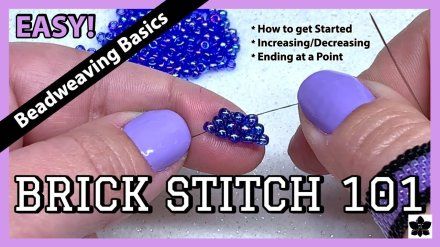 Brick Stitch Beading Tutorial, Beginner DIY Beaded Jewelry Brick Stitch For Beginners, Beading Basics, Brick Stitch Beading, Beading Tips, Brick Stitch Tutorial, Beading Instructions, Beading Stitches, Easy Beading, Beaded Earrings Tutorials