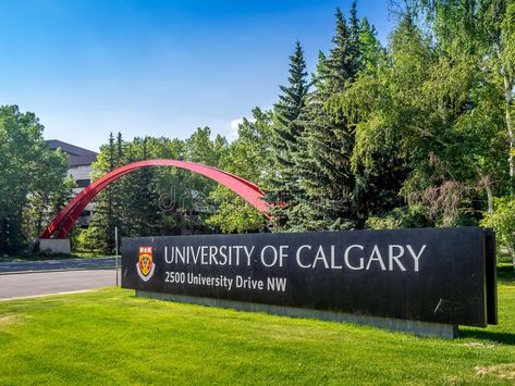 University of Calgary entrance sign. CALGARY, CANADA - JULY 13: The University o , #Ad, #sign, #CALGARY, #CANADA, #University, #Calgary #ad Undergraduate Scholarships, Canadian Universities, University Of Calgary, University Of Alberta, Calgary Canada, Entrance Sign, School Of Medicine, International Students, Design Program