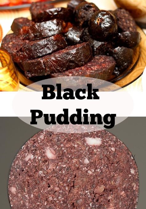 Irish Black Pudding, Black Pudding Recipe Meals, Scottish Puddings, Black Pudding Recipe, Haggis Recipe, Scottish Desserts, British Food Traditional, Cooking Soul Food, Sausage Making Recipes