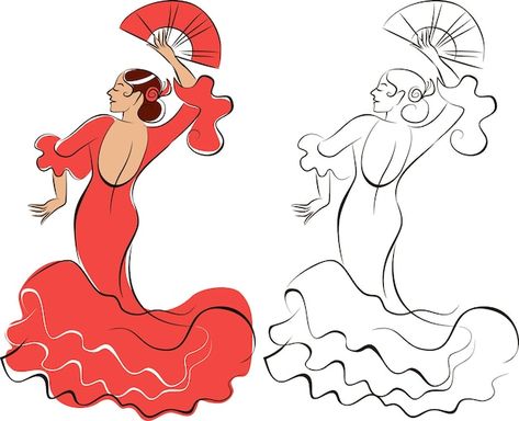 Dançarina de flamenco mulher dançando fl... | Premium Vector #Freepik #vector #tango #flamenco #danca-latina #vestido Spanish Illustration, Flamenco Dancer, Flamenco Art, Flamenco Drawing, Flamenco Illustration, Flamenco Art Paintings, Flamenco Dancer Art, Spanish Dancer Silhouette, Flamenco Dancer Illustration