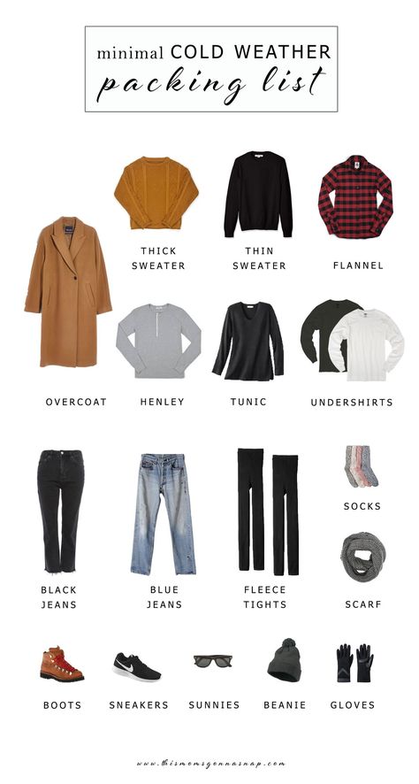 ca460332316d6da84b08b9bcf39b687bdesc54501278ri Cold Weather Packing List, Cold Weather Packing, Winter Travel Essentials, Winter Outfits Korean, Winter Vacation Outfits, Winter Packing List, Winter Outfits Aesthetic, Winter Travel Outfit, Winter Outfits Cold