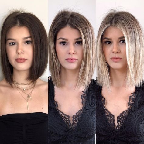 Blonde Balayage on Dark Brown Hair Maintenance At Home Shorter Hair, Hairstyles Wedding, Short Hair Balayage, Brown Blonde Hair, Hair Stuff, Hair Tutorials, Pretty Hair, Fashion Hair, Light Hair