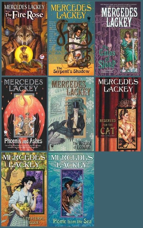 Elemental Masters Series by Mercedes Lackey 1995-2012 -   Fabulous series. Just need the last one Mercedes Lackey, Wolf Shifter, Fantasy Books To Read, Well Read, Book Nook, High Fantasy, I Love Reading, Baking Ideas, What To Read