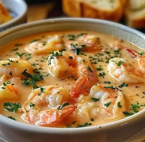 Crab and Shrimp Seafood Bisque – Naomi's Recipes Chefs Club Recipes Videos English, Crab And Lobster Bisque, Fancy Seafood Recipes, Holiday Seafood Dishes, Crab Shrimp Seafood Bisque, Seafood Sauces Recipes, Crab Recipes Dinner, Shrimp And Crab Recipes, Fish And Shrimp Recipes