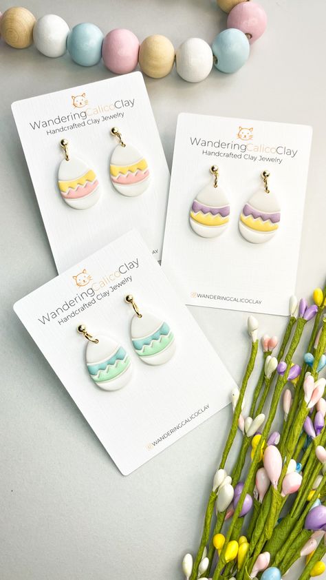 Clay Easter, Easter Arts And Crafts, Easter Jewelry, Easter Theme, Easter Earrings, Polymer Earrings, Spring Earrings, Holiday Earrings, Earring Making