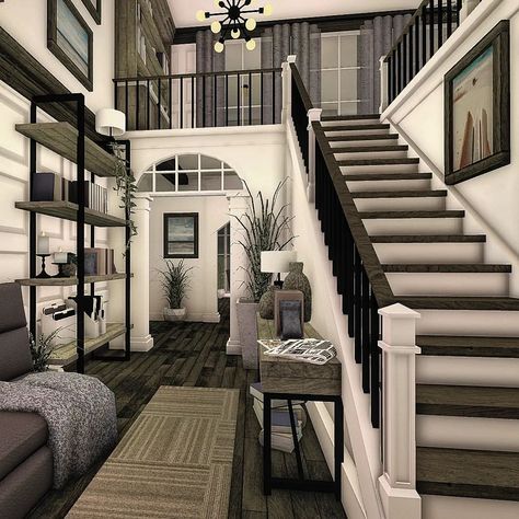 Bloxburg House Ideas Interior, House Ideas Interior, House Plans With Pictures, Interior Simple, House Decorating Ideas Apartments, Small House Layout, Muebles Sims 4 Cc, Aesthetic Apartment, Tiny House Layout