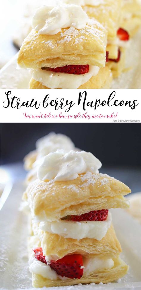 Napoleon Pastry, Napoleon Dessert, Pastries Recipes Dessert, Classic French Desserts, Puff Pastry Filling, Puff Pastry Desserts, British Desserts, Easy Dessert Recipe, Yummy Desserts Easy