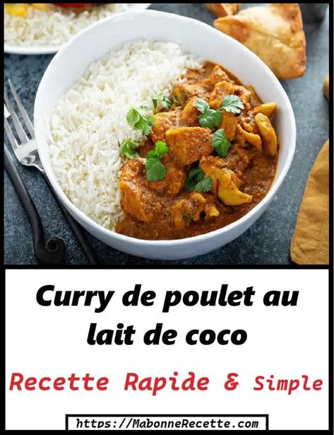 Poulet Curry Coco, Chana Masala, Succulent, Coco, Sauce, Ethnic Recipes