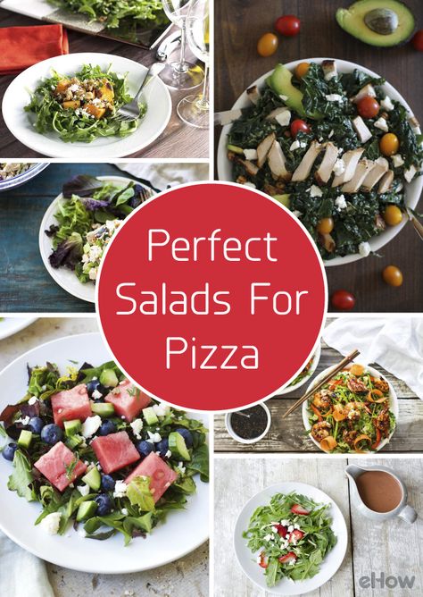 Because even though pizza is good all on its own, you know a little green goes a long way! These salads are perfect pairs with whatever pizza you're craving! http://www.ehow.com/list_7153384_salads-accompany-pizza.html?utm_source=pinterest.com&utm_medium=referral&utm_content=curated&utm_campaign=fanpage Salad Recipes With Pizza, Salads Recipes To Go With Pizza, Salads That Go Well With Pizza, Salad Recipes For Pizza Night, Best Salads To Go With Pizza, Salad That Goes With Pizza, Salad With Pizza Side, Best Salad To Serve With Pizza, Salad To Serve With Pizza