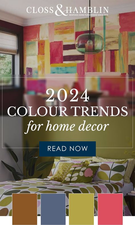 Whether you're planning a minimalist bedroom or looking for room ideas - our 2024 home decor trends are here to inspire! From warm browns for boho bedroom, to juicy lime for living room ideas - colour palette is a perfect start for any home designer. Read now Colour Bedroom Ideas Inspiration, Boho Color Schemes For The Home, Bedroom Decor Ideas 2024, Colorful Minimalist Home Decor, Trending Home Decor 2024, Trending Colour Palette 2024, Colour Trends 2024 Color Palettes, Living Room Ideas 2024 Trends, 2024 Rugs Trends