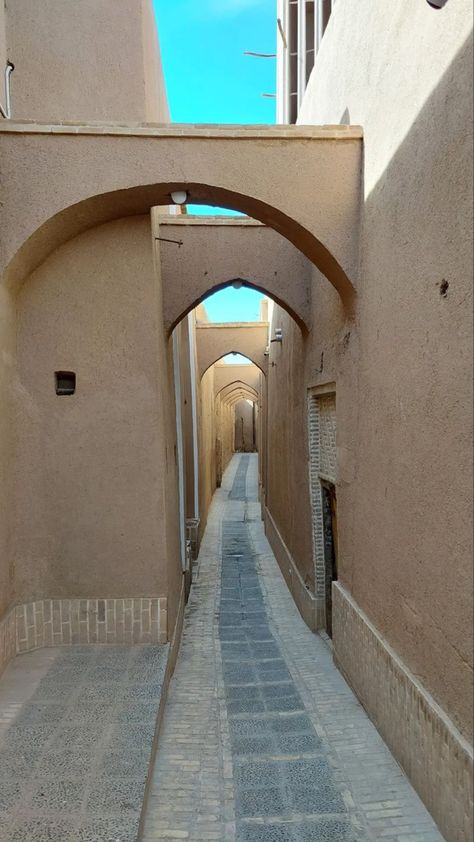 Yazd- Iran Yazd City, Moroccan Garden, Persian Architecture, Heritage Site, Tourist Attraction, Workout Food, Amazing Photography, Iran, Persian