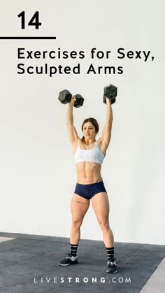 If you're looking to strengthen and sculpt your arms, try these 14 no-nonsense moves. All you need is a set of heavy and light dumbbells for a great arm workout. Arm Burner Workout, Crossfit Arm Workout Women, How To Get Big Arms Women, Arm Sculpting Workout For Women, Workout 2023, Dumbbell Arm Workout, Burner Workout, Workout Challenges, Dumbbell Exercises