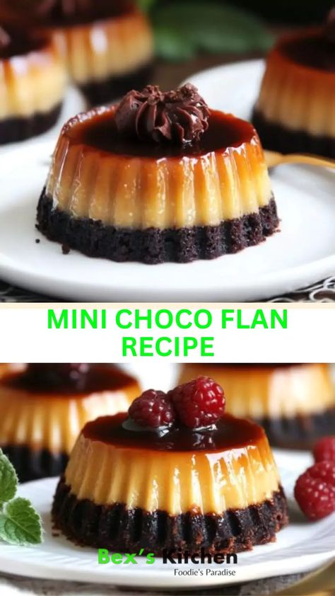 Mini choco flan recipe – Bex’s Kitchen Coco Flan Cake, Mini Choco Flan Recipe, Mini Choco Flan, Mini Flan Recipe, Choco Flan Recipe, Flancocho Recipe, Cheesecake Flan, Flan Cake Recipe, Mini Flan