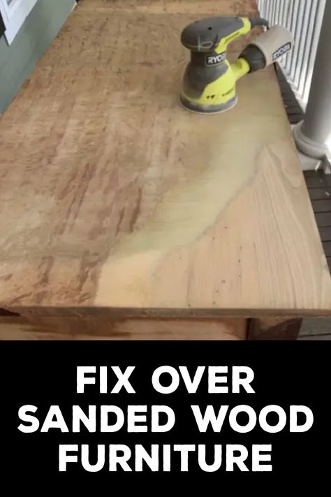 How to Fix over Sanded Wood Furniture Sanding Wood, Light Colored Wood, Cane Chair, Wooden Lanterns, Outdoor Furniture Design, Matching Paint Colors, Woodworking Furniture, Wood Surface, Elegant Dining