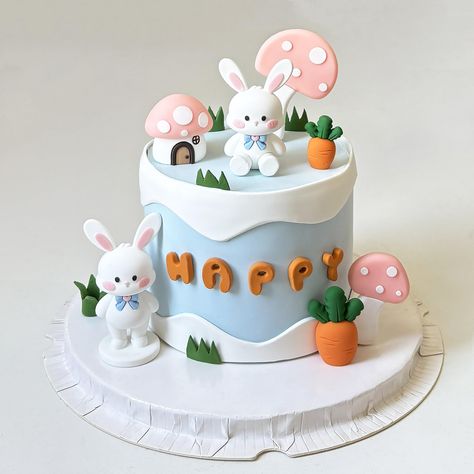 PRICES MAY VARY. 【Material]】Animal decoration, made of environmentally friendly soft rubber material, realistic shape, bright color. 【 Package content 】1 standing rabbit, 1 sitting rabbit, 1 pink mushroom house, 2 size mushrooms, 2 size carrots. 【Warm tip】Happy Birthday cake decoration can not be heated, only for decorative cake 【Rich combination】The party supplies set contains a sufficient number of various party supplies, enough to create a complete birthday party, is the perfect decoration fo Rabbit Cake Birthday Girl, Birthday Cake Rabbit, Animals Birthday Cake, Rabbit Birthday Cake, Carrot Cake Decoration, Birthday Cake Fondant, Rabbit Birthday, Rabbit Cake, Princess Birthday Cake