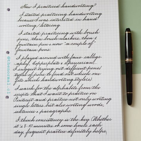 Handwriting practice tips in Spencerian Pen: Montblanc Meisterstück 145, M #spencerian #spencerianpenmanship #handwriting #handwritingpractice Spencerian Penmanship Practice, Spencerian Handwriting, Aesthetic Handwriting, Cursive Fonts Alphabet, Amazing Handwriting, Penmanship Handwriting, Calligraphy Writing Styles, Quotes Calligraphy, Hand Lettering Alphabet Fonts