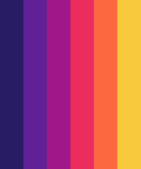 Rocky Sunset Color Palette Pop Colors Palette, Trippy Color Scheme, Pop Color Palette Colour Schemes, Colorful Colour Palette, Pop Art Colors Palette, Trippy Color Pallete, Retro Pop Art Color Palette, Color Palette 2 Colors, Black Light Color Palette