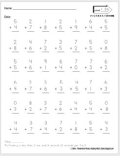 Phenomenal First Grade Phonics and Reading: Let's Talk About Math Facts Fluency! FIRST GRADE COMMON CORE MATH FACTS PRACTICE, FLUENCY, & MASTERY! Fluency First Grade, Math Facts Fluency, Math Facts Practice, Math Fact Worksheets, Fact Practice, Math Fact Practice, Math Addition Worksheets, First Grade Math Worksheets, Math Fluency