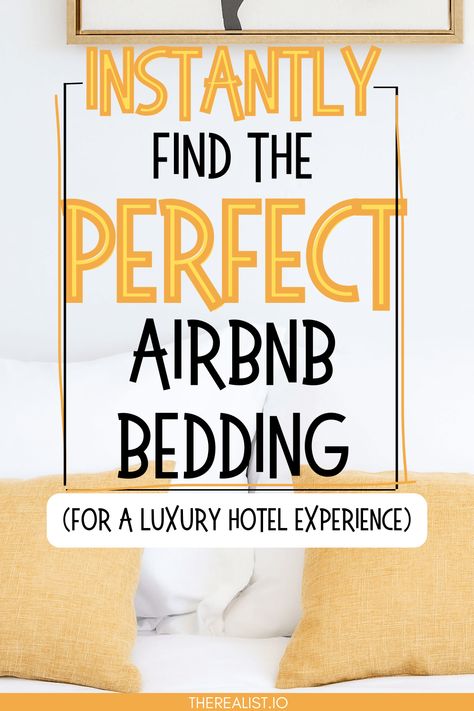 The Perfect Airbnb Bedding for a Luxury Hotel Experience Airbnb Bed Making, Airbnb Hacks Host, Airbnb Guest Gifts, Air Bnb Host Tips, Airbnb Bedding, Airbnb Bedrooms, Start An Airbnb, Airbnb Host Tips, Airbnb Checklist