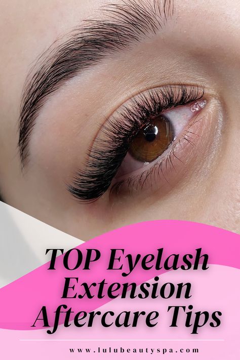 Taking care of your eyelash extensions is the key to making them last longer and keeping them full and beautiful. There are the top tips from a professional lash artist. Lash Extensions Care Tips, How To Take Care Of Eyelash Extensions, How To Care For Lash Extensions, Lash Extension Care Tips, How To Clean Eyelash Extensions, Lash Extension Care, Eyelash Extension Care, How To Clean Eyelashes, Lash Extensions Care