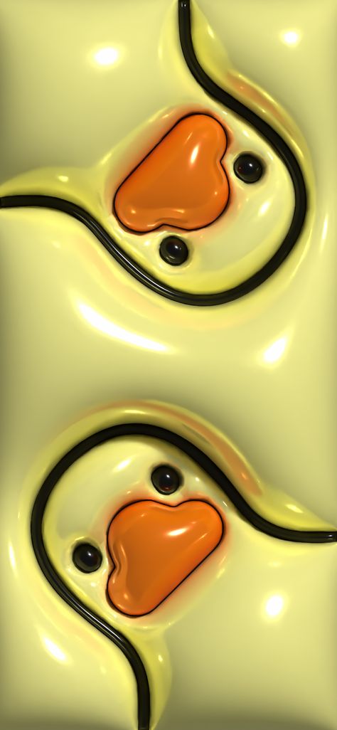 Duck 3d Wallpaper, 3d Duck Wallpaper, Ducks Wallpaper Aesthetic, 3d Iphone Wallpaper Backgrounds, 3d Wallpaper Ipad, 3d Wallpaper Iphone Aesthetic, 3d Bubble Wallpaper, Inflated Wallpapers, Duck Background