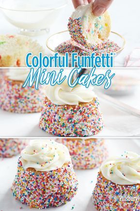 Funfetti Mini Bundt Cake, Funfetti Cakes, Mini Bundt Cakes Recipes, Mini Bundt, Mini Bundt Cakes, Funfetti Cake, Bundt Cakes Recipes, Bundt Cakes, Cake Roll