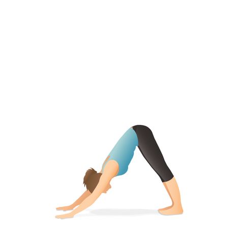 Puppy Pose Yoga, Downward Dog Yoga, Workout Art, Yoga Cartoon, Downward Dog Pose, Upward Dog, Morning Yoga Routine, Upward Facing Dog, Yoga Movement