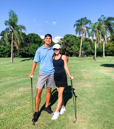 Golfing Golfing Instagram Pictures, Golf Couple, Couples Golfing, Cute Beach Pictures, Golf Pictures, Golf Inspiration, Golf Attire, Couple Picture Poses, Golf Outfits Women