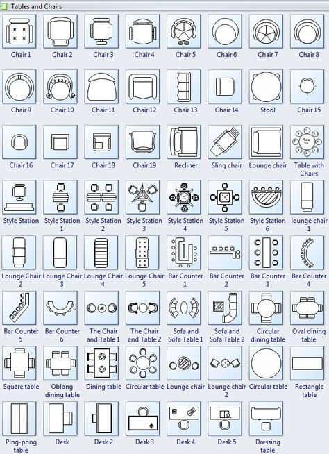 Tables and chairs symbols for floor plan Chair Symbol Floor Plan, Closet Symbol Floor Plan, Dining Table Floor Plan, Furniture Plan Drawing, Cabinet Floor Plan Symbol, Lamp Symbol Floor Plan, Floor Plan Symbols Kitchen, Architecture Drawing Floor Plans, Floor Plan Furniture Symbols